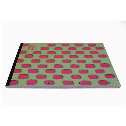 Europa Splash A4 Refill Pad Headbound 140 Pages 80gsm FSC Paper Ruled With Margin Punched 4 Holes Pink (Pack 6) - EU1511Z - Image 1