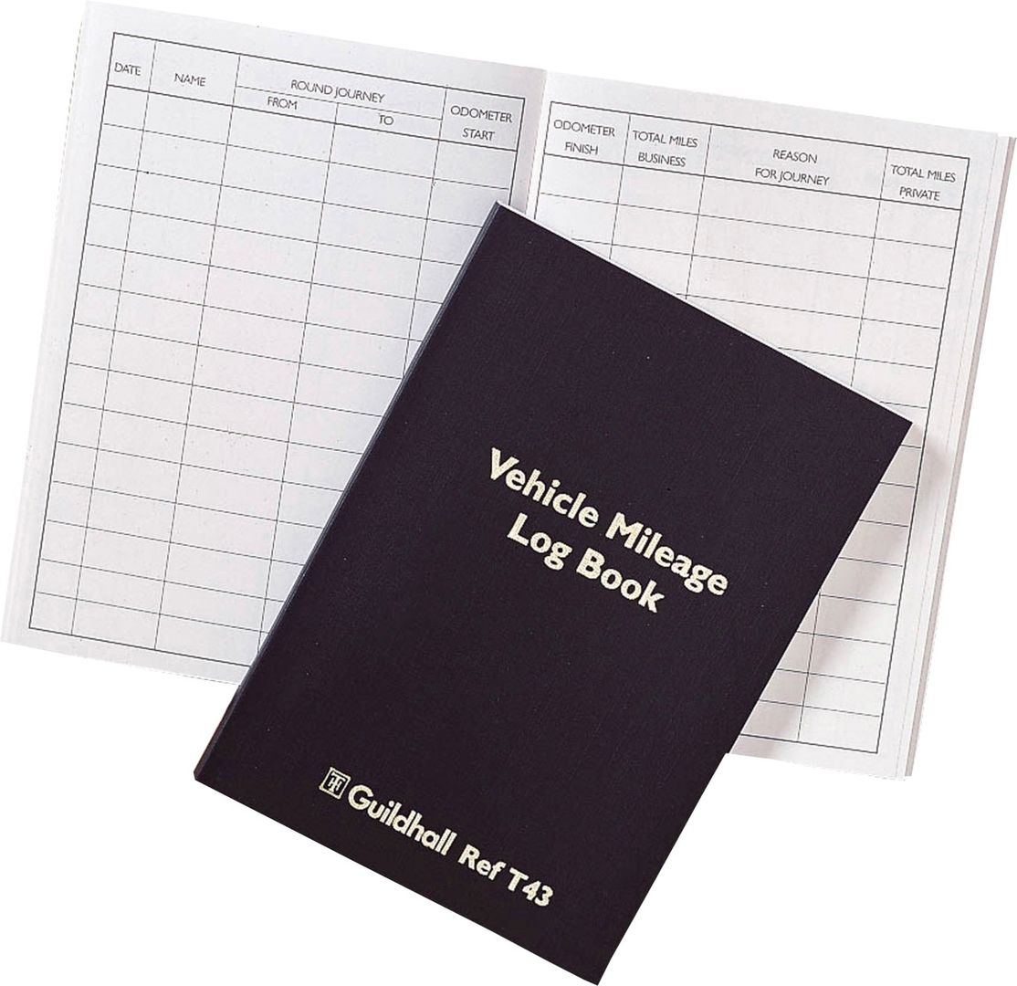 Guildhall Vehicle Mileage Book 149x104mm 120 Pages Black T43Z - Image 1