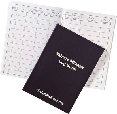 Guildhall Vehicle Mileage Book 149x104mm 120 Pages Black T43Z