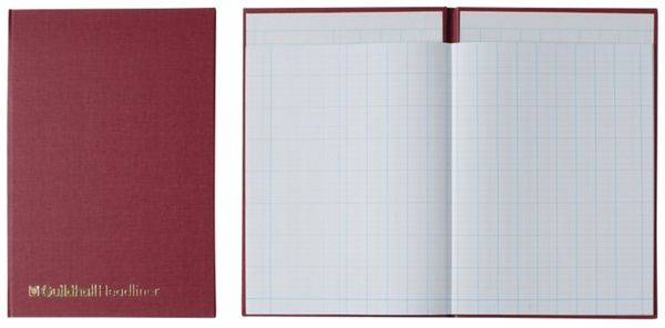 Guildhall Headliner Account Book Casebound 298x203mm 14 Cash Columns 80 Pages Red 38/14Z
