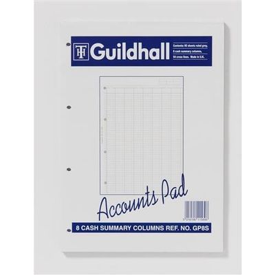 Guildhall Account Pad 8 Summary Column A4 60 Pages GP8SZ