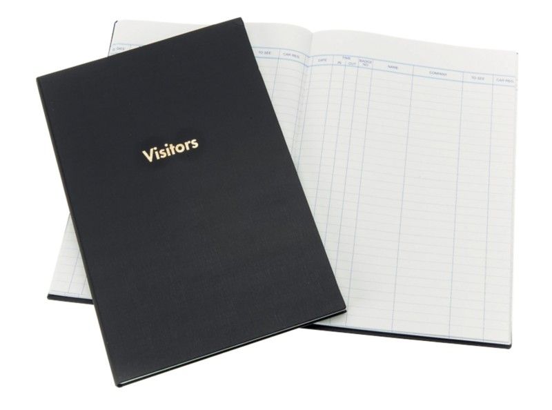 Guildhall Company Visitors Book A4 160 Pages Black T253z - Image 1