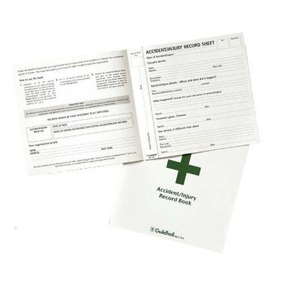 Guildhall Accident And Injury Record Book 210X200mm 20 Pages (Pack 5) - T44z