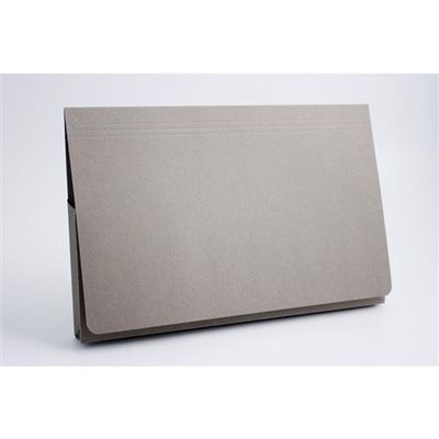 Guildhall Document Wallet Manilla Foolscap Full Flap 315Gsm Grey (Pack 50) - Pw2-Gryz