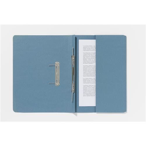 Guildhall Spring Pocket Transfer File Manilla Foolscap 285gsm Blue (Pack 25) - 347-BLUZ - Image 1