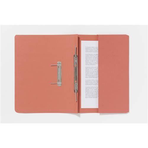 Guildhall Spring Pocket Transfer File Manilla Foolscap 285gsm Orange (Pack 25) - 347-ORGZ - Image 1