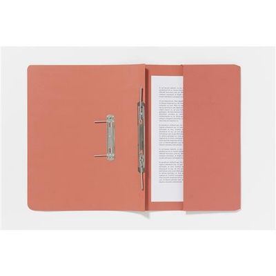 Guildhall Spring Pocket Transfer File Manilla Foolscap 285gsm Orange (Pack 25) - 347-ORGZ