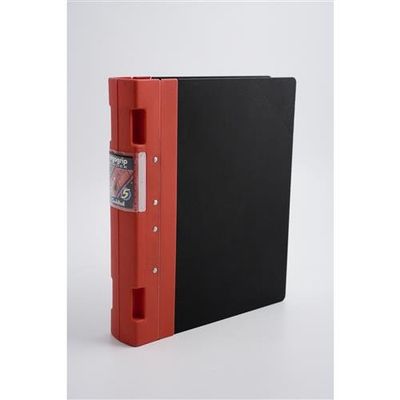 Guildhall GLX Ergogrip Ring Binder Polypropylene 8 Prongs Making 4 x 55mm Rings A4 Red (Pack 2) - 4533Z