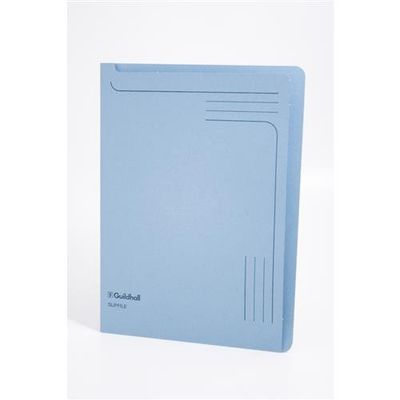 Guildhall Slipfile Manilla A4 Open 2 Sides 230gsm Blue (Pack 50) - 4601Z
