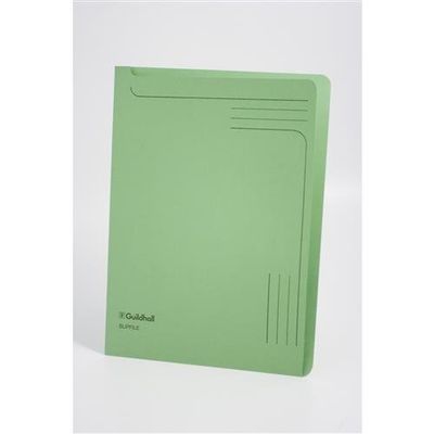 Guildhall Slipfile Manilla A4 Open 2 Sides 230gsm Green (Pack 50) - 4603Z