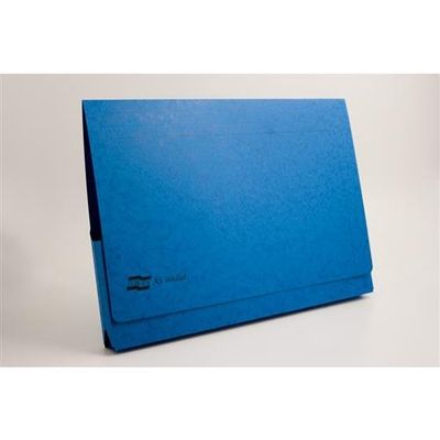 Europa Document Wallet Manilla A3 Full Flap 265Gsm Blue (Pack 25) - 4785