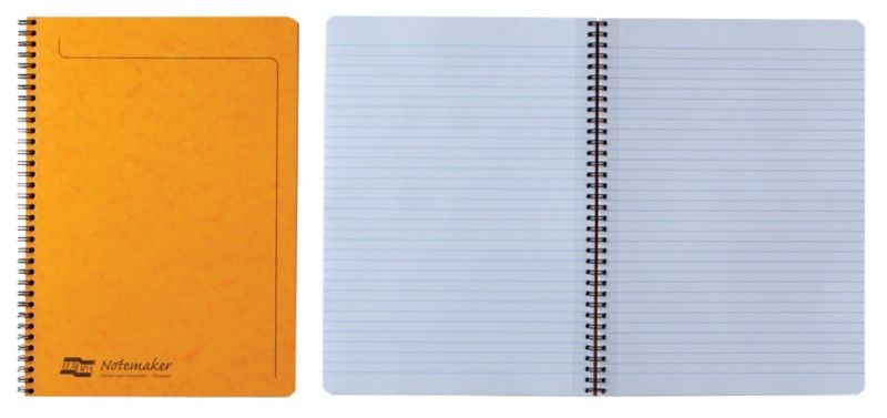 Clairefontaine Europa Notemaker A4 Wirebound Pressboard Cover Notebook Ruled 120 Pages Assorted Colours (Pack 10) 4860Z - Image 1