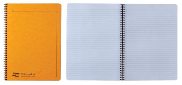 Clairefontaine Europa Notemaker A4 Wirebound Pressboard Cover Notebook Ruled 120 Pages Assorted Colours (Pack 10) 4860Z