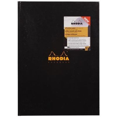 Rhodia A4 Casebound Hard Cover Notebook Ruled 192 Pages (Pack 3) 119230C