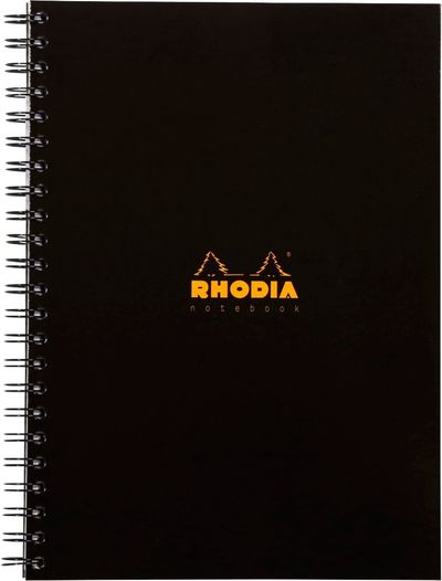 Rhodia A4 Wirebound Hard Cover Notebook Ruled 160 Pages (Pack 3) 119232C