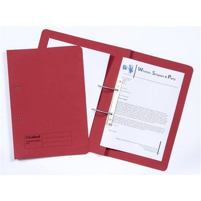 Guildhall Transfer Spiral File 315gsm Red PK50 - 348-REDZ