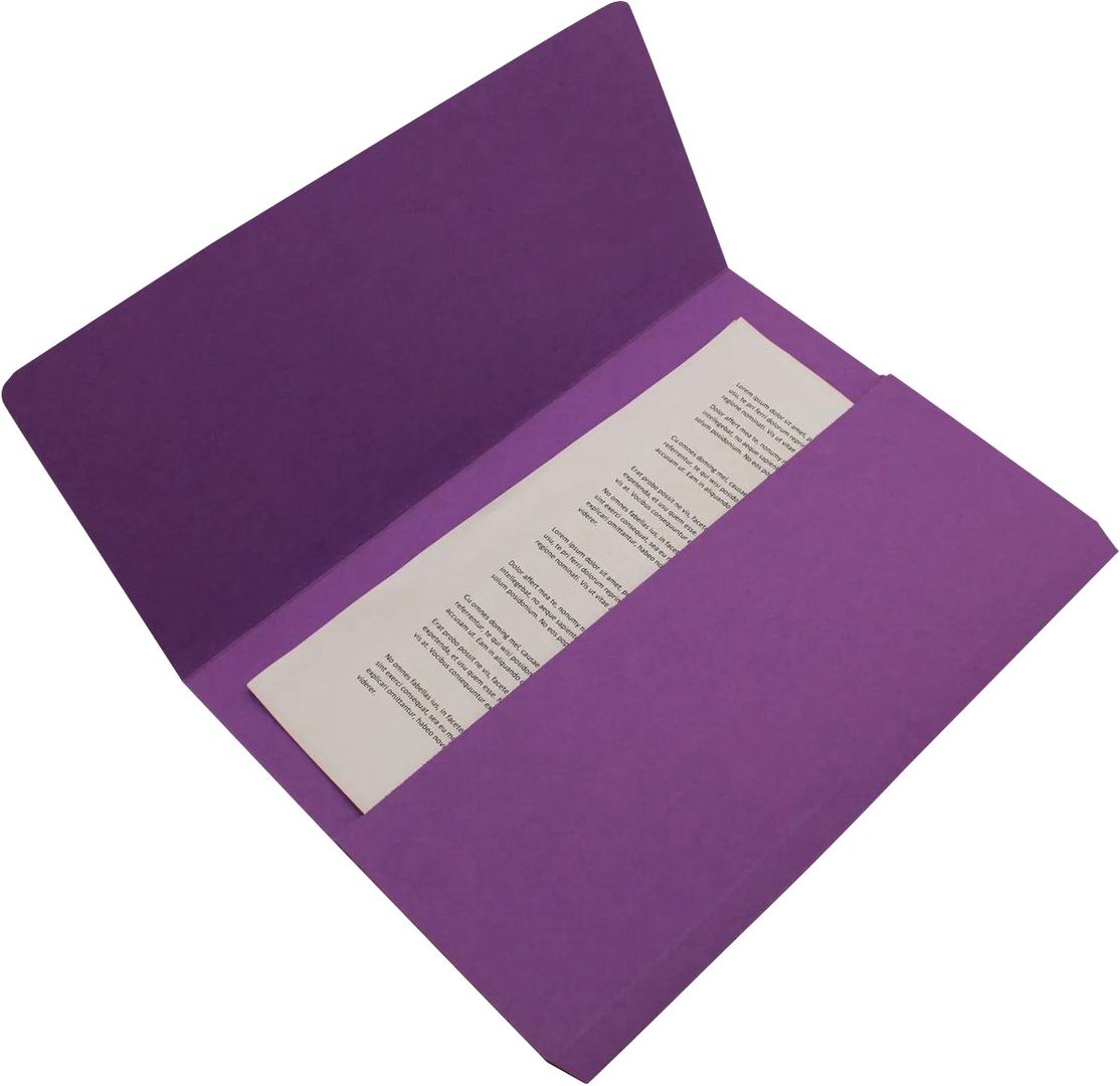 Exacompta 211/5005Z folder Manila hemp Purple A4 - Image 1