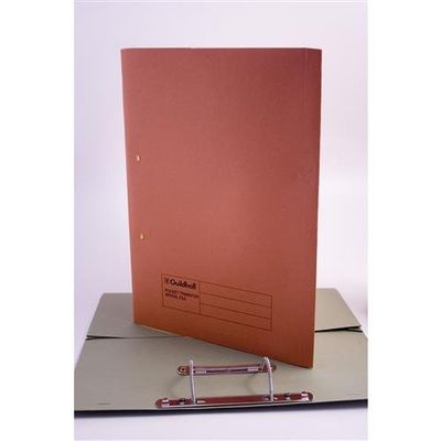 Guildhall Spring Pocket Transfer File Manilla Foolscap 420gsm Orange (Pack 25) - 211/6004Z