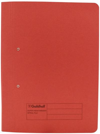 Guildhall Spring Transfer File Manilla Foolscap 420gsm Red (Pack 25) - 211/7005Z