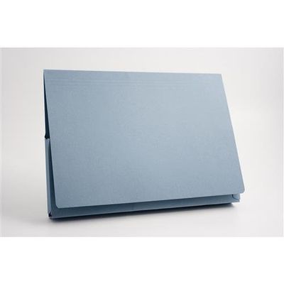 Guildhall Document Wallet Manilla 14x10 Full Flap 420gsm Blue (Pack 25) - 211/8000Z