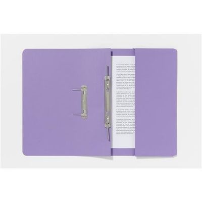 Guildhall Spring Pocket Transfer File Manilla Foolscap 285gsm Mauve (Pack 25) - 347-VLTZ