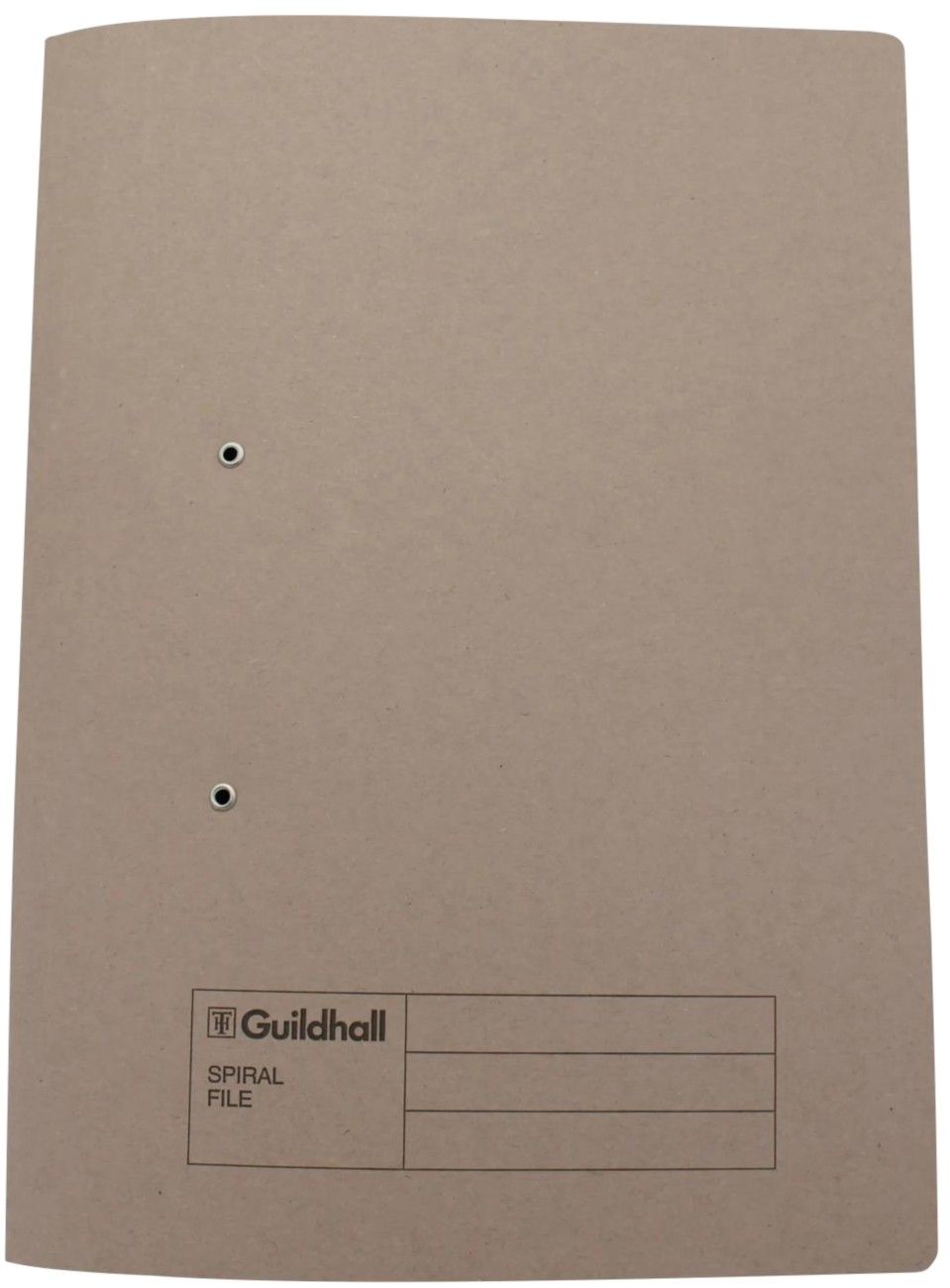 Guildhall Spring Transfer File Manilla Foolscap 285gsm Buff (Pack 25) - 346-BUFZ - Image 1
