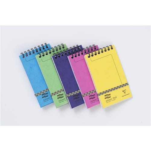 Clairefontaine Europa Minor Pad Wirebound Pressboard Cover Ruled 120 Pages Assorted Colours (Pack 20) 3151Z - Image 1