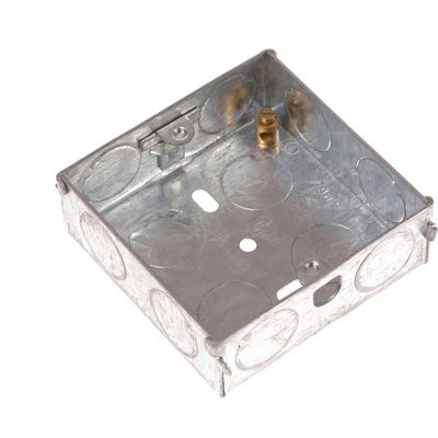 SMJ Single Socket Metal Back Box 25mm