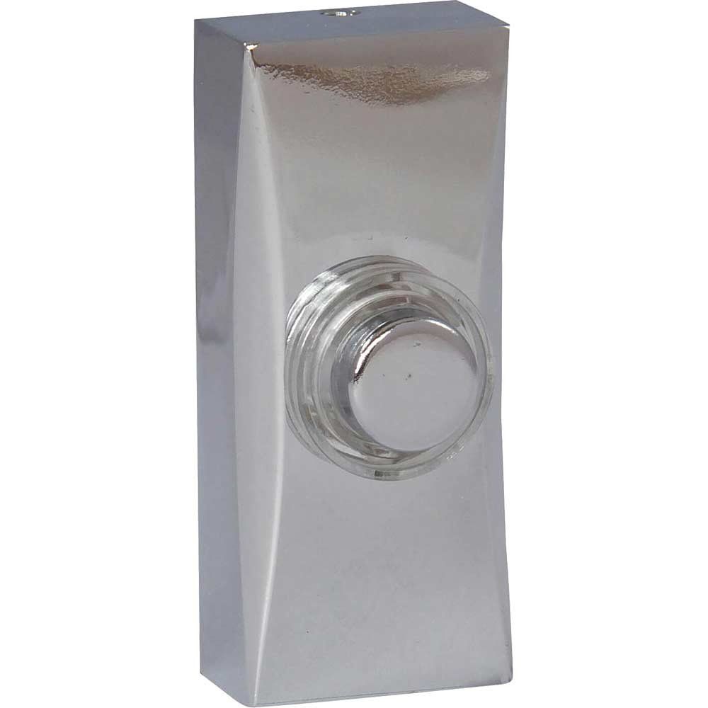 Deta Vimark Chrome Door Bell Push for Wired Chimes - Image 1