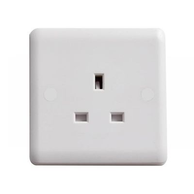 Deta Unswitched Socket 1-Gang 13A - White - Thumbnail 2