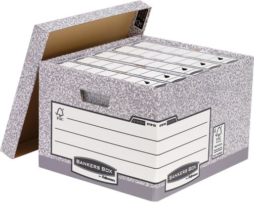 Bankers Box BANKERS STND LGE STORE BOX GRY PK10