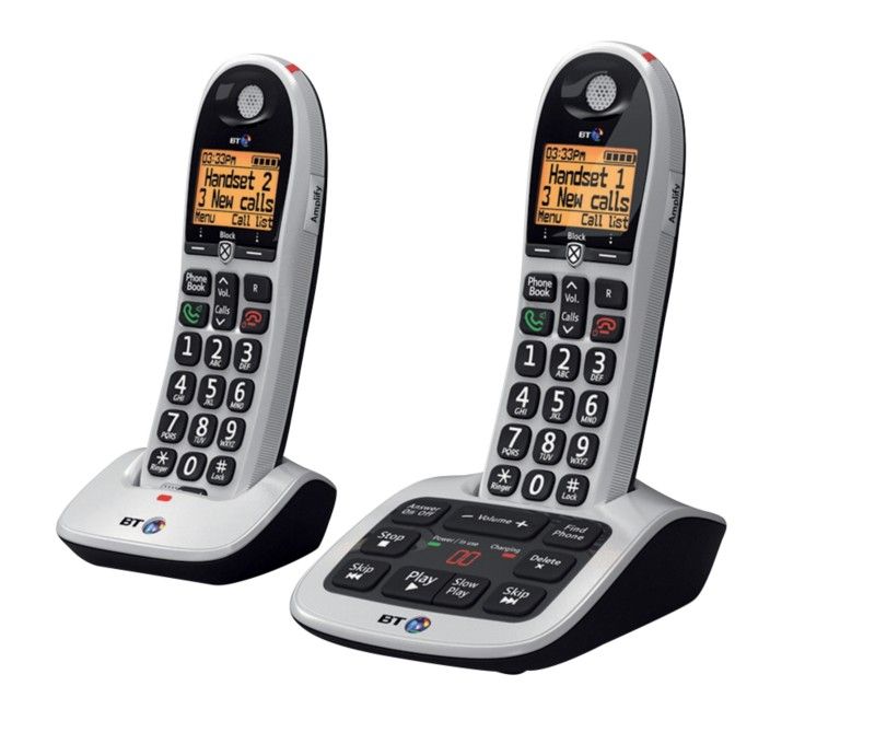 BT 4600 Digital Cordless (DECT) Phone Twin Handsets - Grey - Image 1