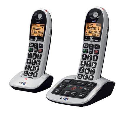 BT 4600 Digital Cordless (DECT) Phone Twin Handsets - Grey