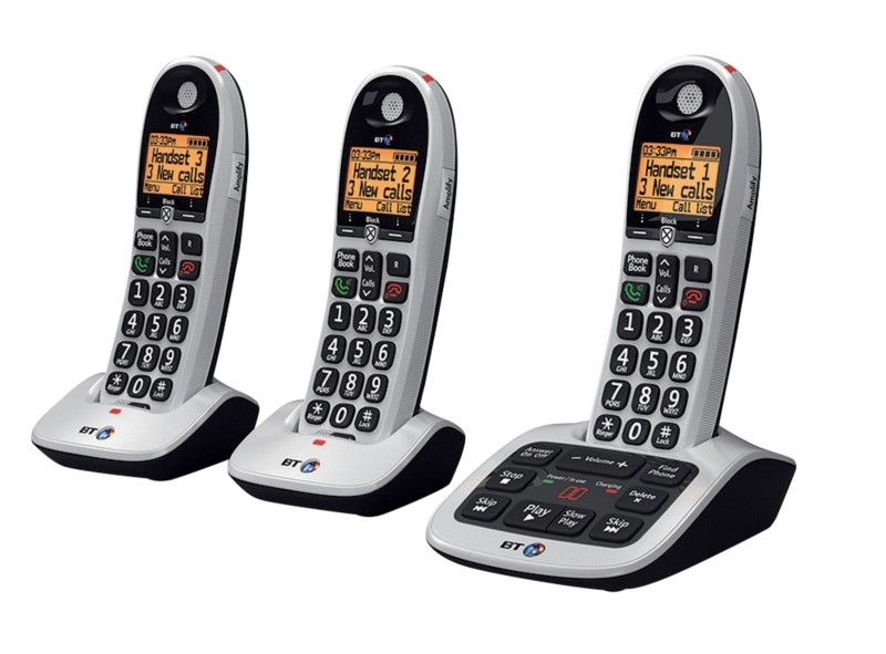 BT 4600 Digital Cordless (DECT) Phone Triple Handsets - Grey - Image 1