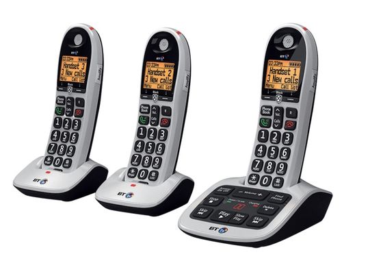 BT 4600 Digital Cordless (DECT) Phone Triple Handsets - Grey