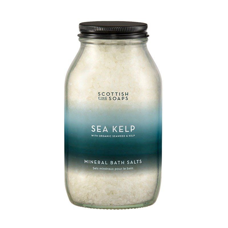 Scottish Fine Soaps Mineral Bath Salts 500g Glass Jar | Size: 500ml - Image 1
