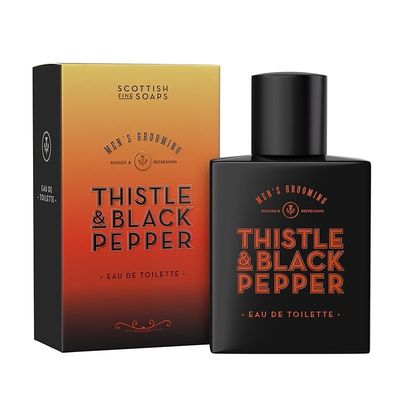 Scottish Fine Soaps Thistle & Black Pepper Eau de Toilette 50ml in Carton in Misc - Thumbnail 2