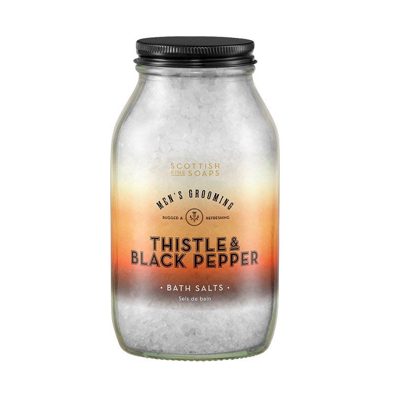 Scottish Fine Soaps Bath Salts 500g Glass Jar - Image 1
