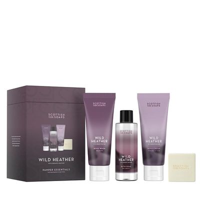 Scottish Fine Soaps Pamper Essentials (2x75ml Tubes, 1x100ml Bottle, 1x40g Soap, Drum)