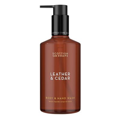 Scottish Fine Soaps Leather & Cedar Body & Hand Wash 300ml in Misc