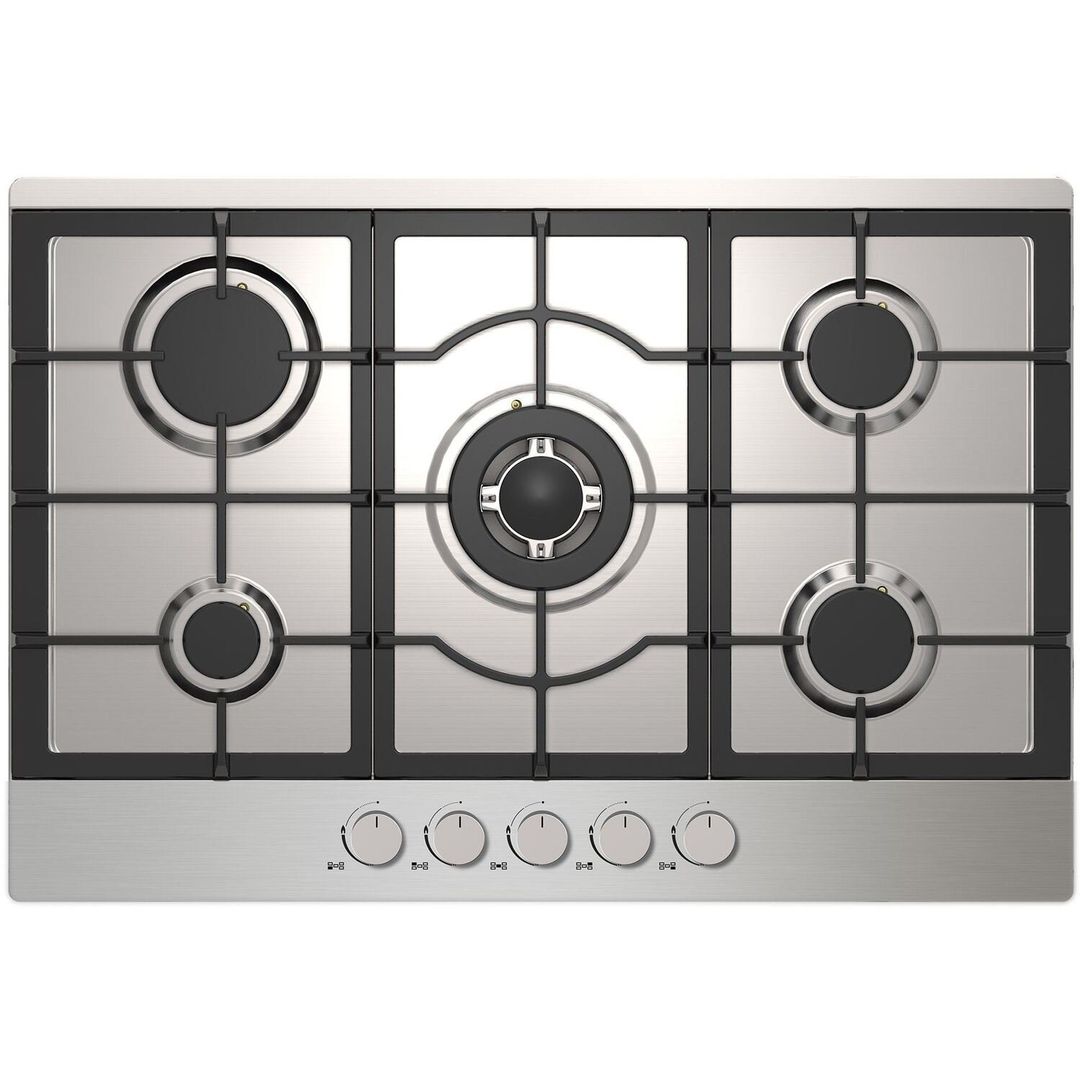 STATESMAN GH175SS 75 cm Gas Hob - Stainless Steel, Stainless Steel - Image 1