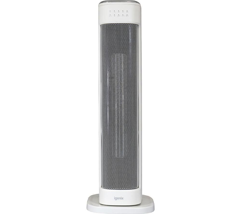 IGENIX IGHT020DW Portable Ceramic Fan Heater - White, White - Image 1