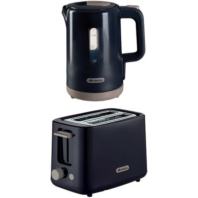 ARIETE Breakfast ARPK46 Jug Kettle & 2-Slice Toaster Bundle - Dark Grey, Black,Silver/Grey