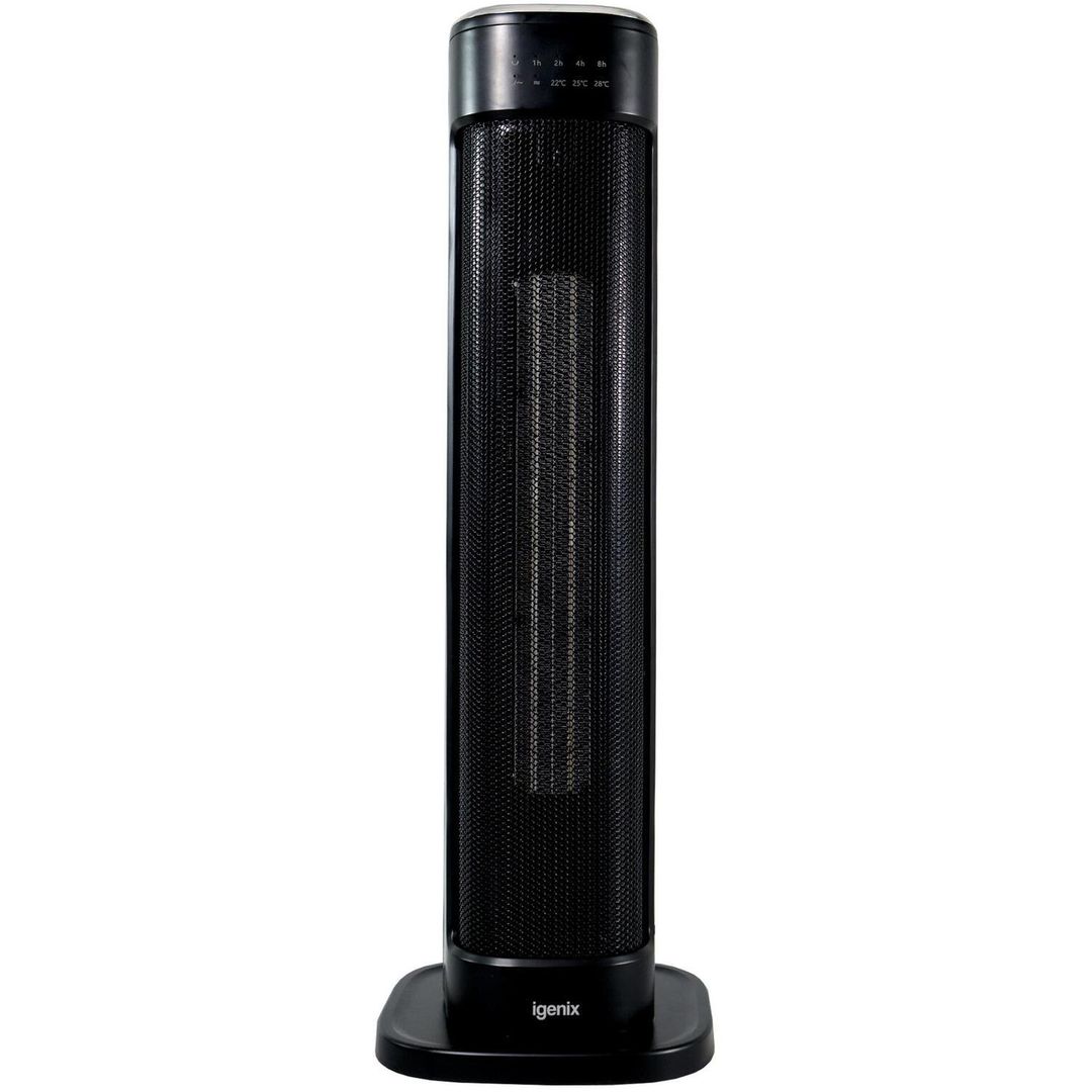 Igenix 2000W PTC Tower Heater - Black - Image 1