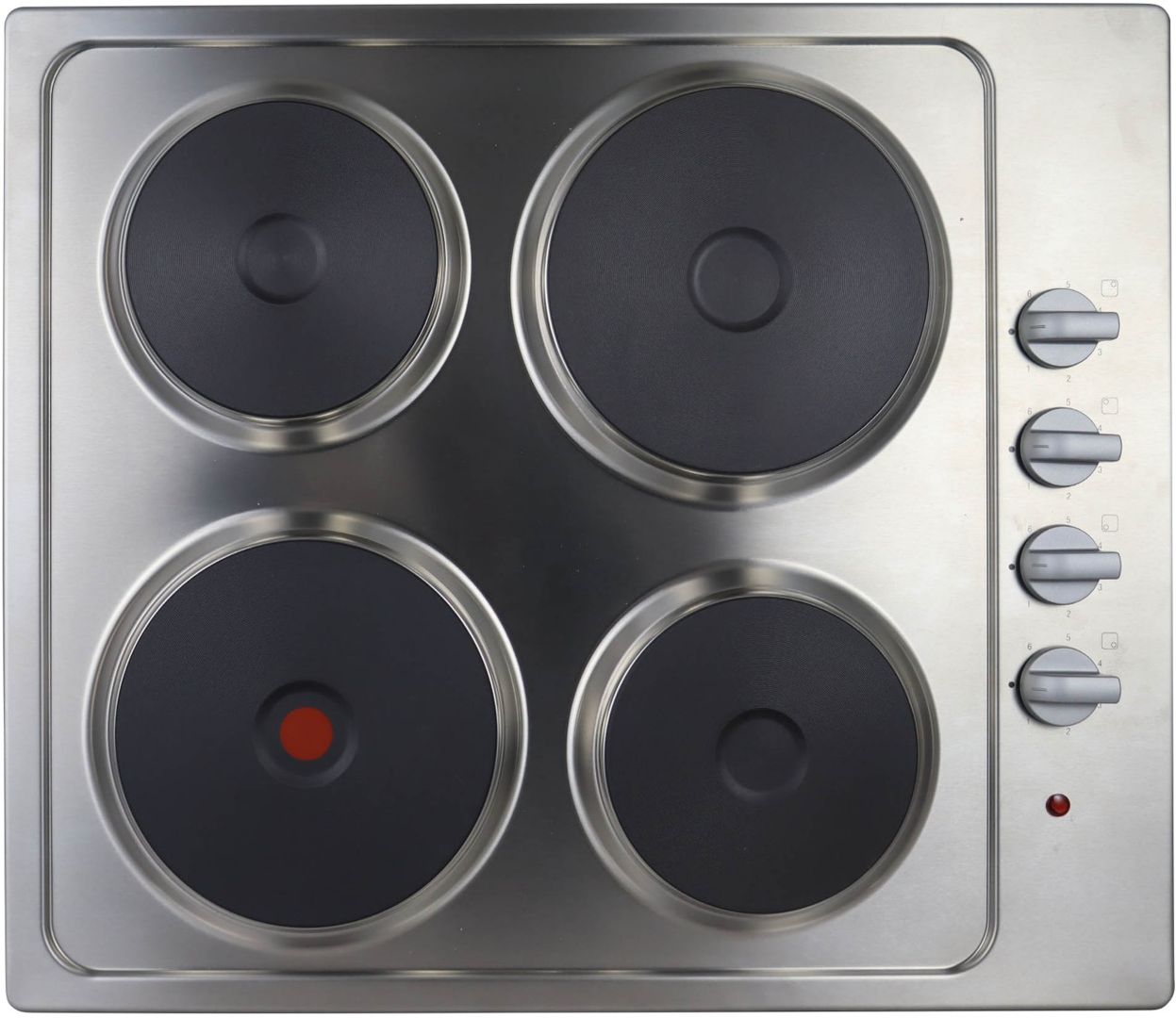 STATESMAN EH160SS 60 cm Electric Solid Plate Hob - Stainless Steel, Stainless Steel - Image 1
