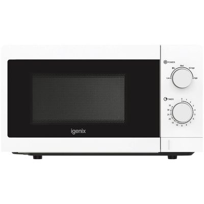 IGENIX IGMS09434W Compact Solo Microwave - White, White