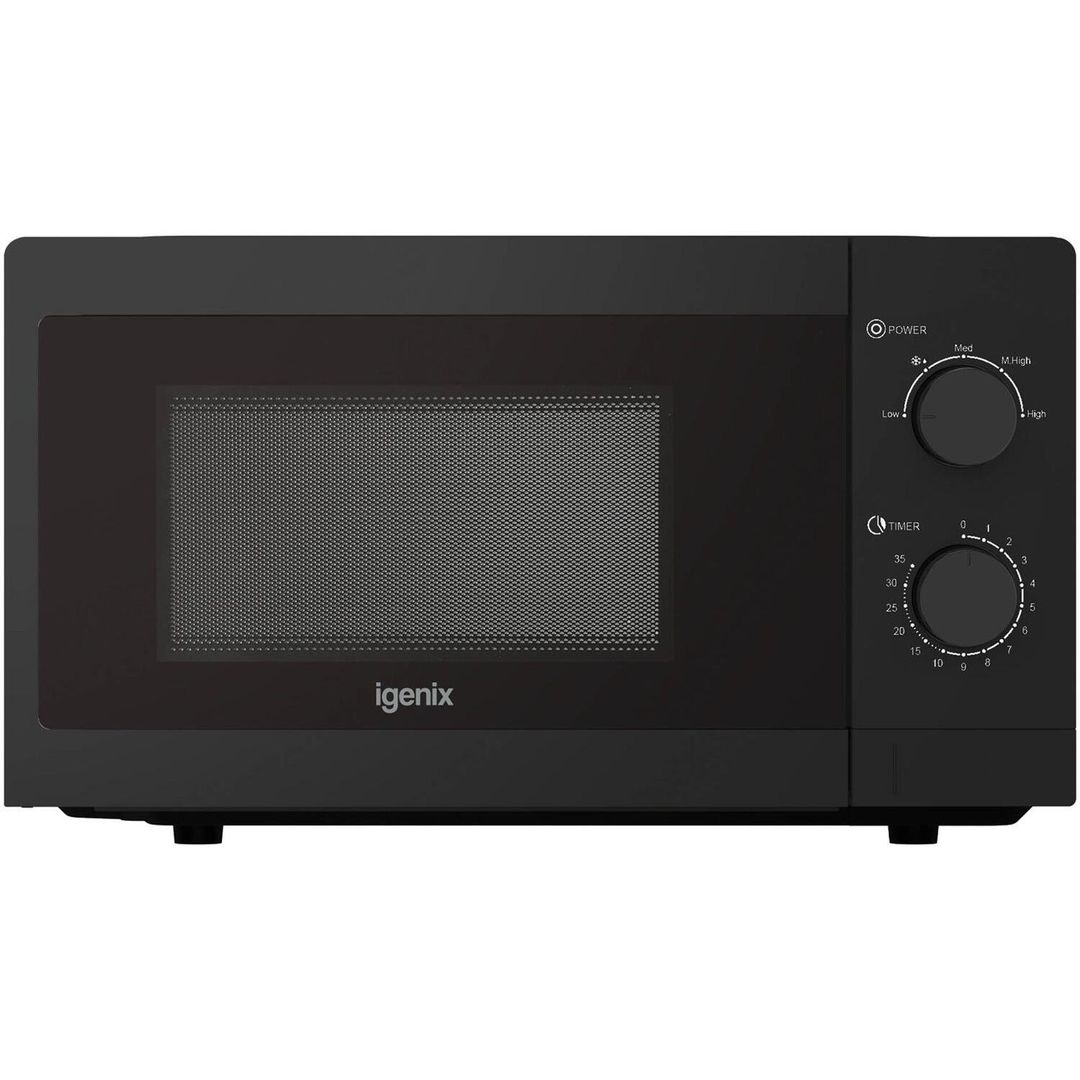 IGENIX IGMS08080B Solo Microwave - Black, Black - Image 1