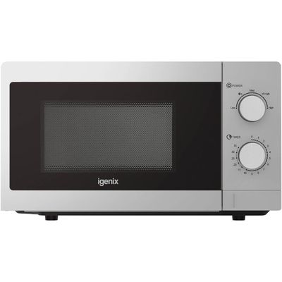 IGENIX IGMS08080S Solo Microwave - Silver, Silver/Grey