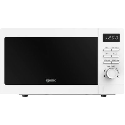 IGENIX IGMS02080W Solo Microwave - White, White