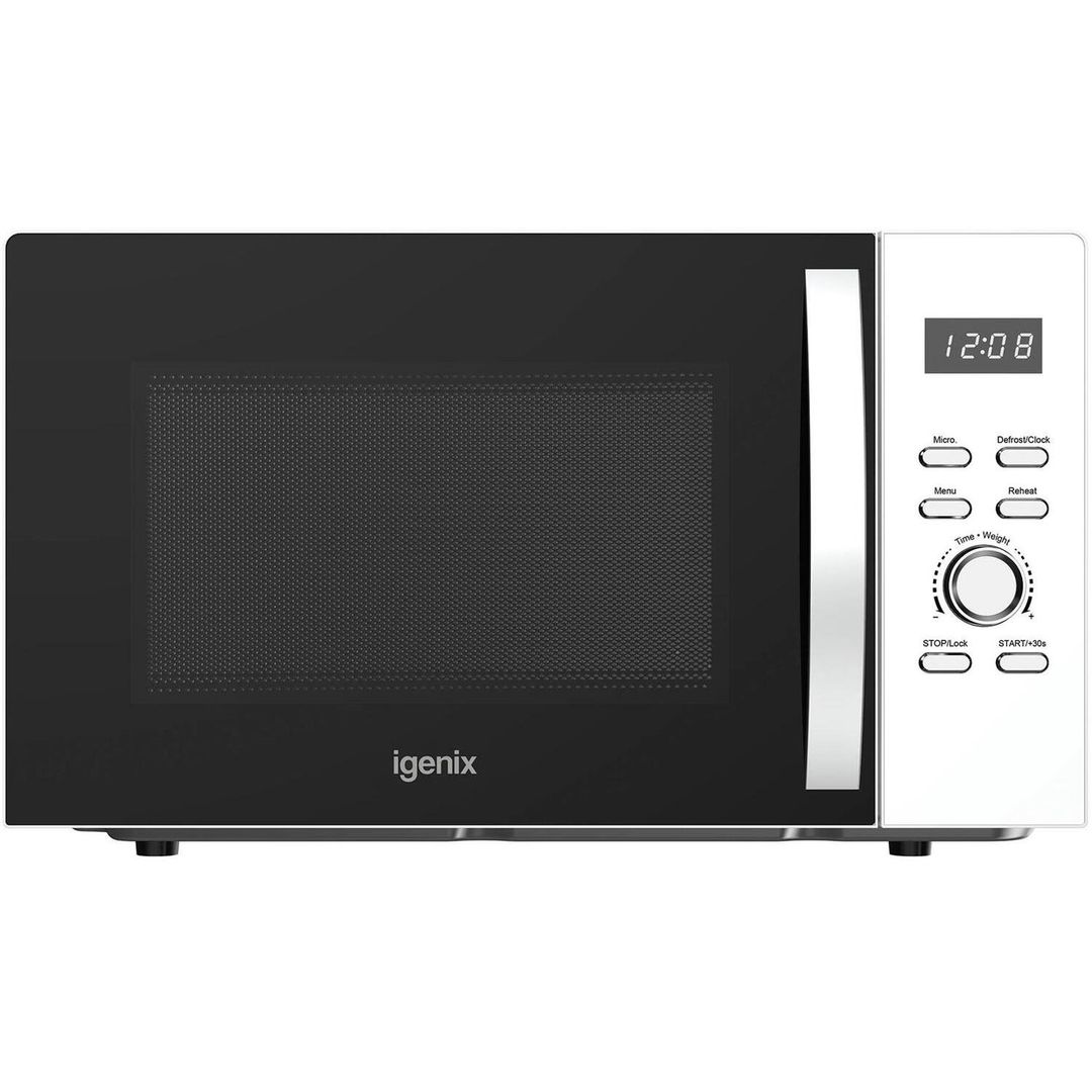 IGENIX IGMS03090W Solo Microwave - White, White - Image 1